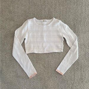 Free people “Intimately” cropped sweater